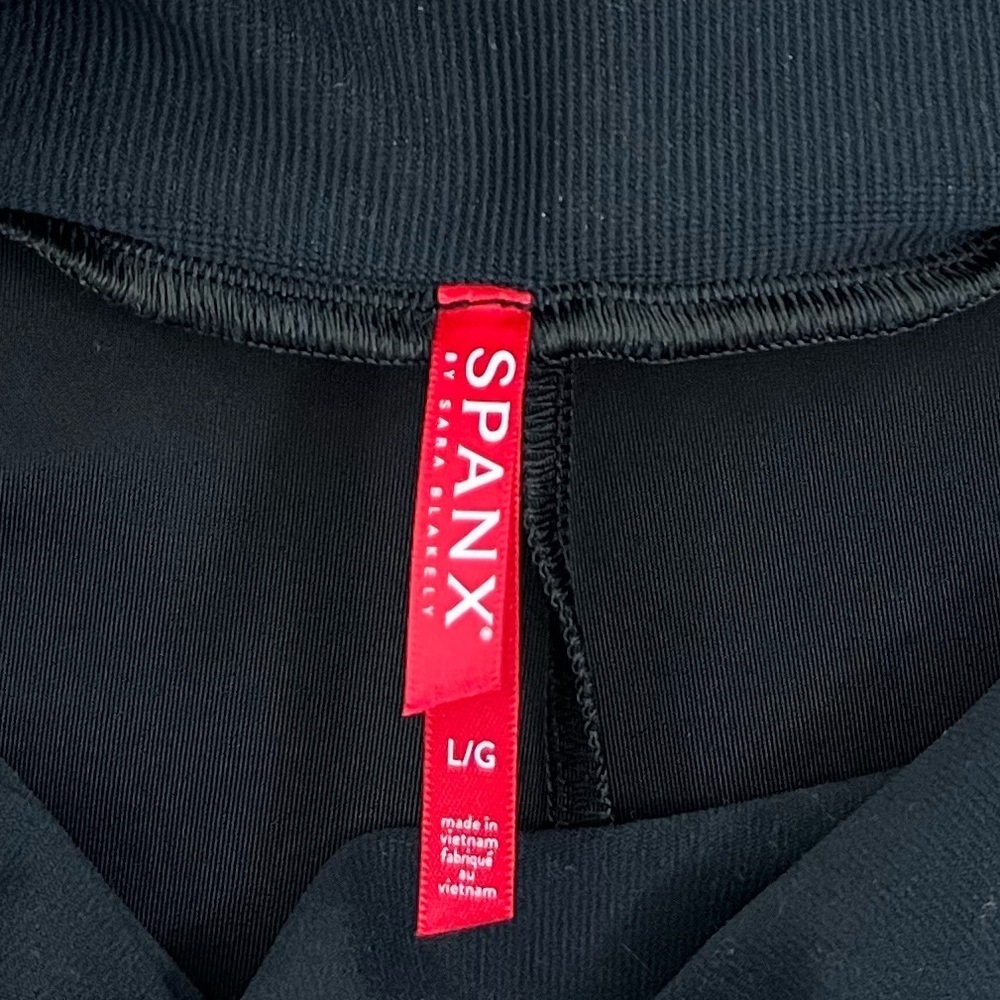 NWT SPANX Mama Maternity Faux Leather Leggings in Very Black - Picture 5 of 7